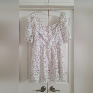 For Love And Lemons Magnolia Floral Mini Dress
